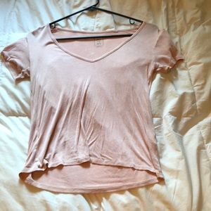 Cropped peach top